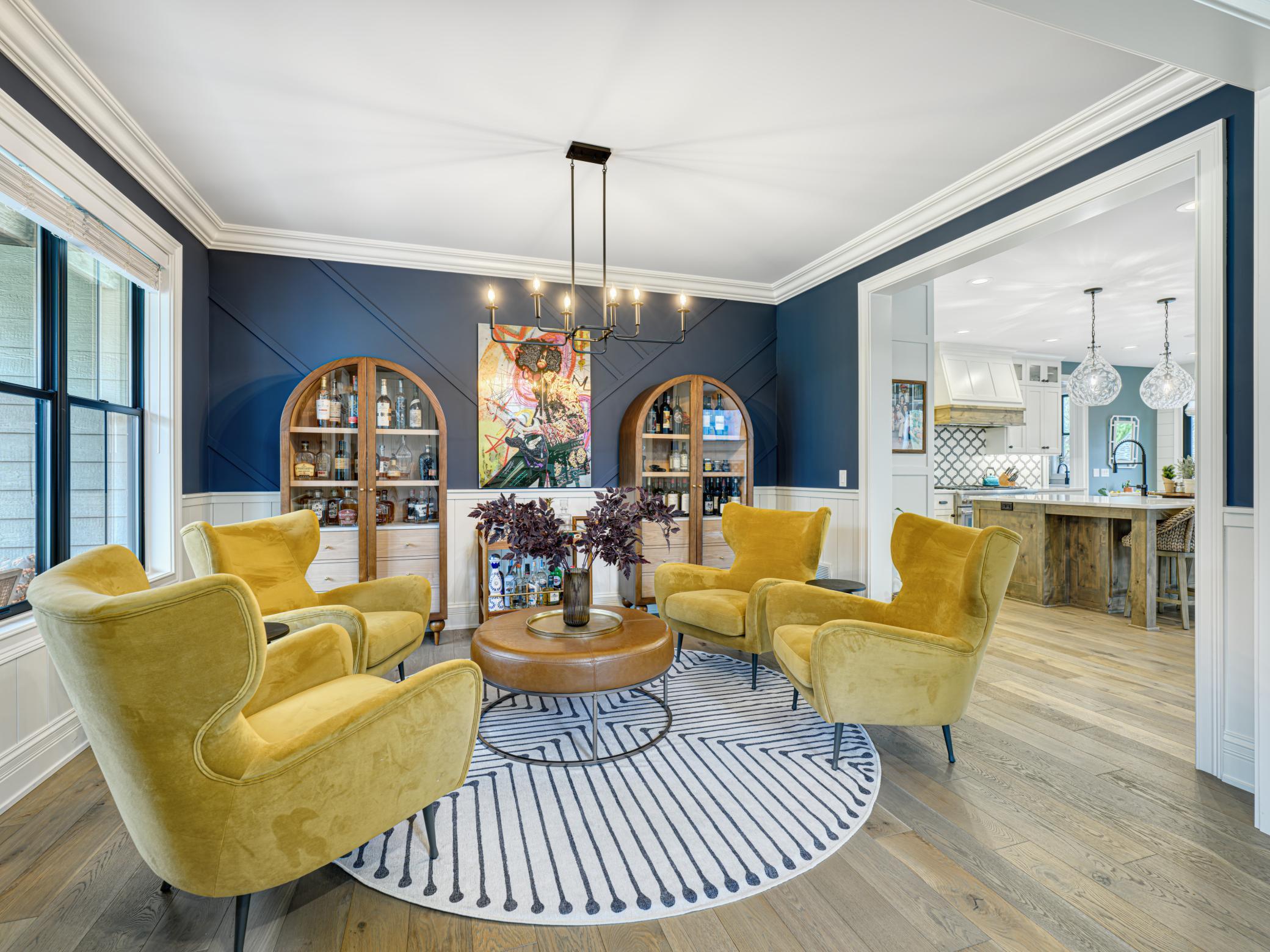 Dining Room arranged as sitting room