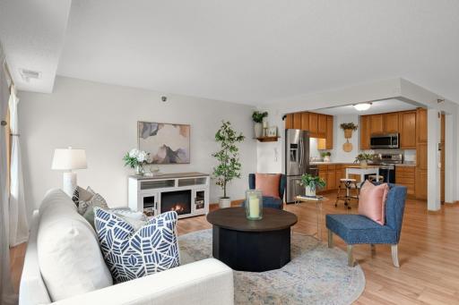Enjoy an open floor plan with generous space to gather and unwind