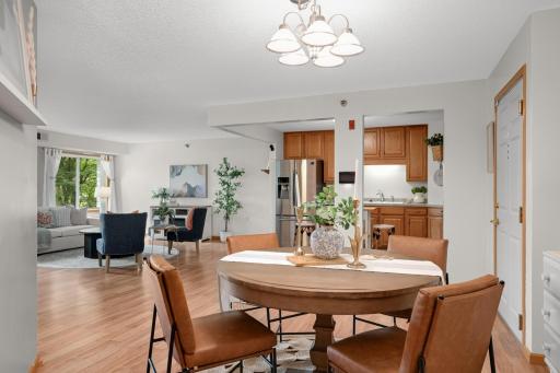 Inviting dining area ideal for gathering with family and friends