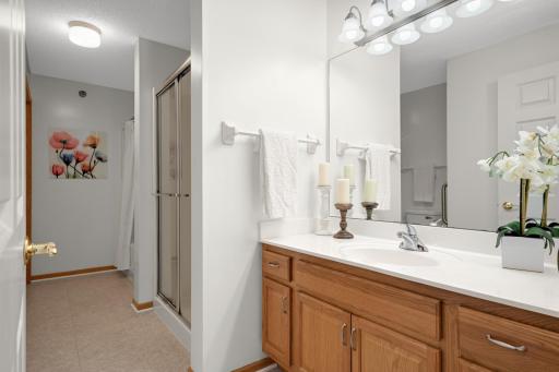 Convenient en suite bathroom completes the owner's retreat