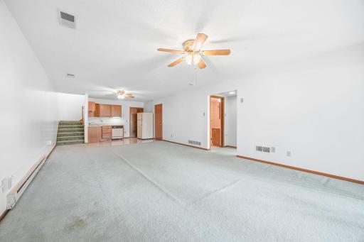 Lower level family room with 2nd kitchen..