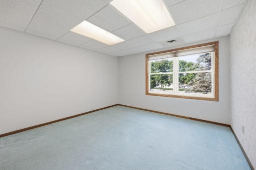 Lower level 12x12 bedroom with newer windows