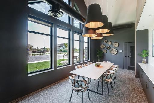 Work from home or host a small meeting in your new community clubhouse!