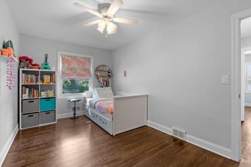 Third bedroom with hardwood floors