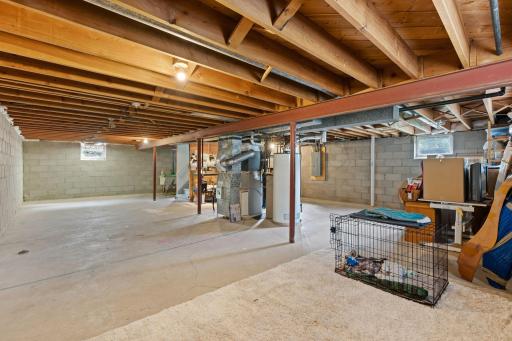 Unfinished basement offers excellent equity-building potential, with room to add a family room, bedroom, and additional bathroom