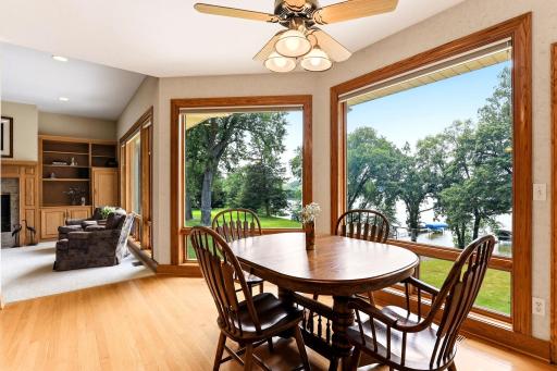 Enjoy panoramic western lake views