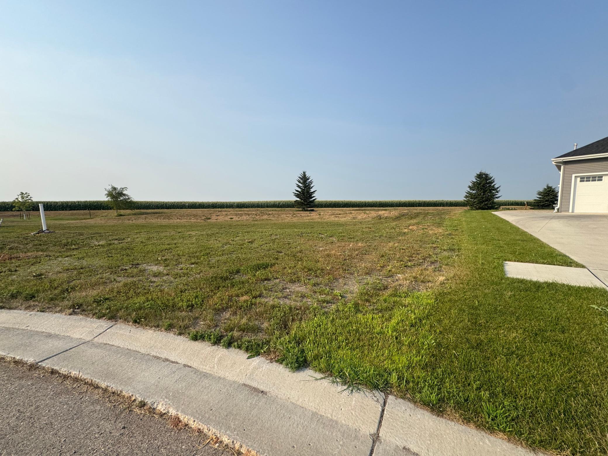 View of the lot from the right side of the lot.