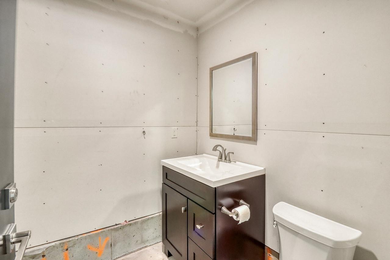 Garage half bath