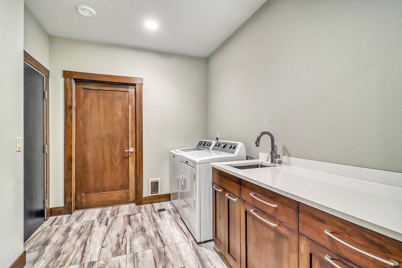 Basement Laundry w/ garage entry