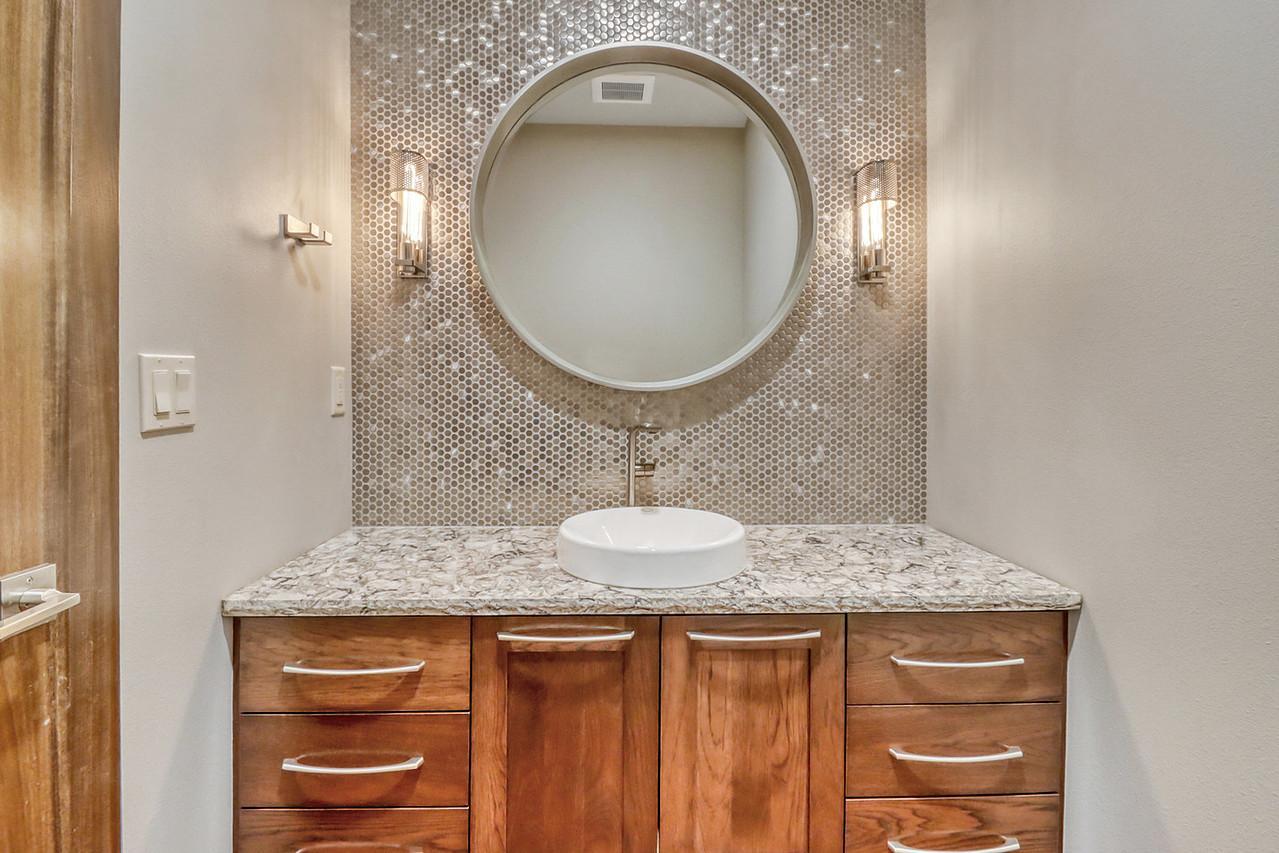 Half-bath off entry
