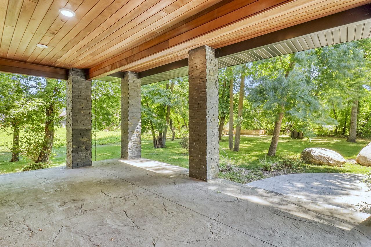 Backyard Covered Patio View