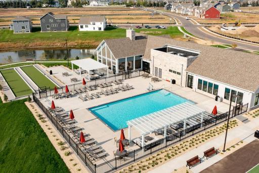 Wow! This clubhouse shines year round, but especially in the summer months when the heated outdoor pool is open!