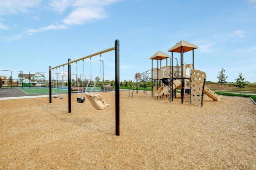 Kids and parents have a place to hangout with a playground right at the clubhouse!