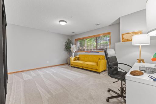 This lower level room is perfect flex space for home office, 4th bedroom, or 2nd living. You choose!