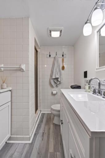 Lower Level 3/4 Bathroom - Virtually Staged