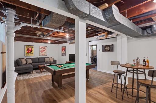 Lower Level Recreation Room - Virtually Staged