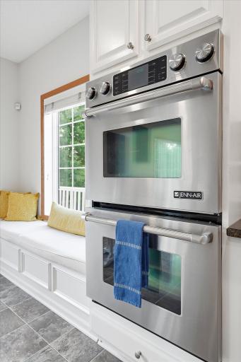 With this home, not only do you get a double wall oven, but its also JENN-AIR!