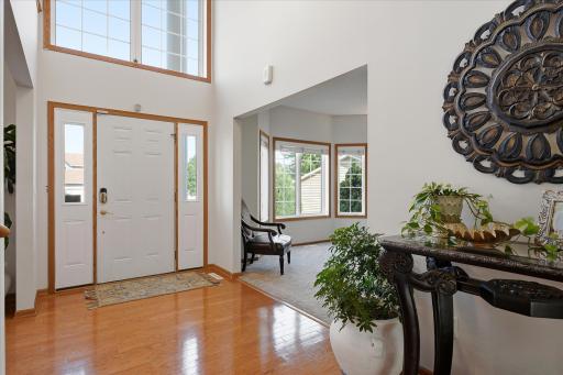 When you come in, you will be greeted by a formal living room on the left and a formal dining room on the right.