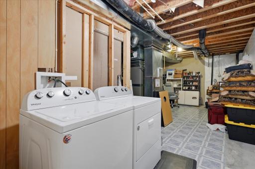 The lower level space has its own laundry space, which means that coupled with the kitchen, bedrooms, bathroom and separate walkout door, this lower level can legitimately be its own separate living space!