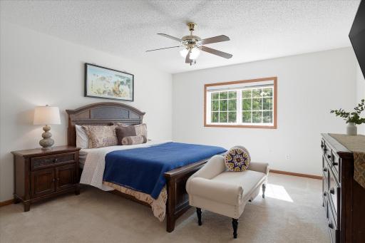 Here is bedroom 6 of 6 - this one comes equipped with a ceiling fan, and the TV mounting bracket stays!