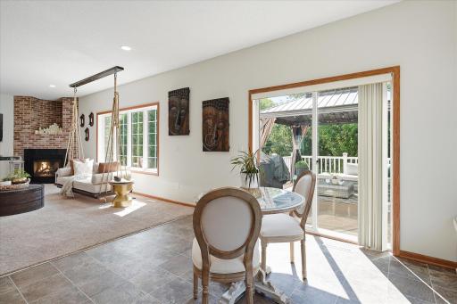 Directly from the dinette, you can access the family room AND the deck, making Summer grillin' and entertainin' a breeze!