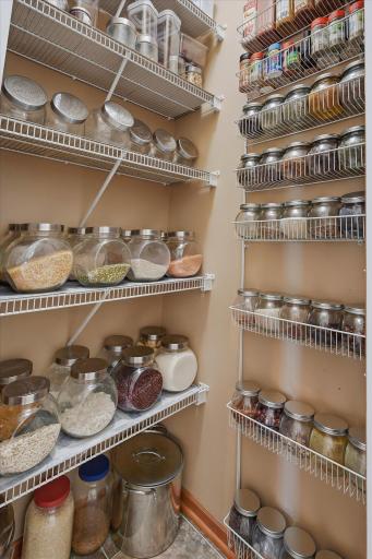 There is a pantry closet AND an additional pantry cabinet.
