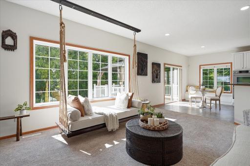 As you can see here, there are distinct advantages to backing up to trees instead of homes. P-R-I-V-A-C-Y