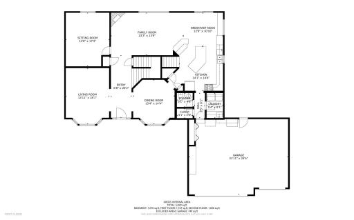 Before we enter the home and explore the main level, let's check out the floor plan.
