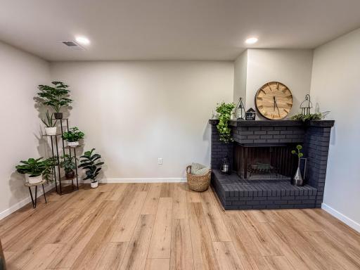 Family Room - Wood Burning Fireplace