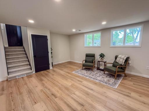 Family Room - Wood Burning Fireplace