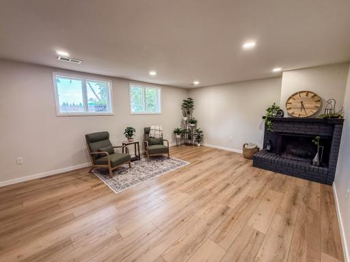 Family Room - Wood Burning Fireplace