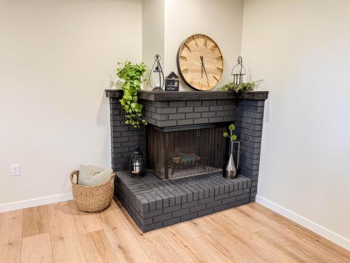 Family Room - Wood Burning Fireplace