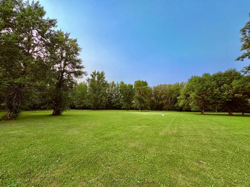 Large private yard