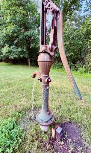 Operational hand well pump
