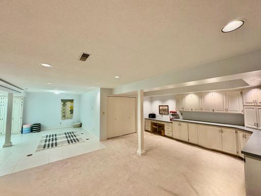Basement entertainment area