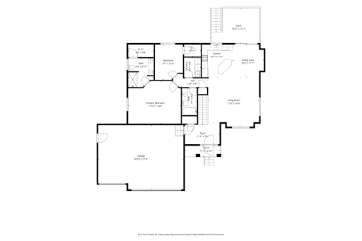 Main level floor plan