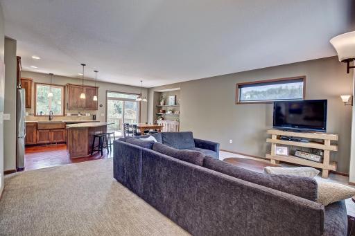 Open floor plan allows you to stay in touch with all of the guests during your gatherings.