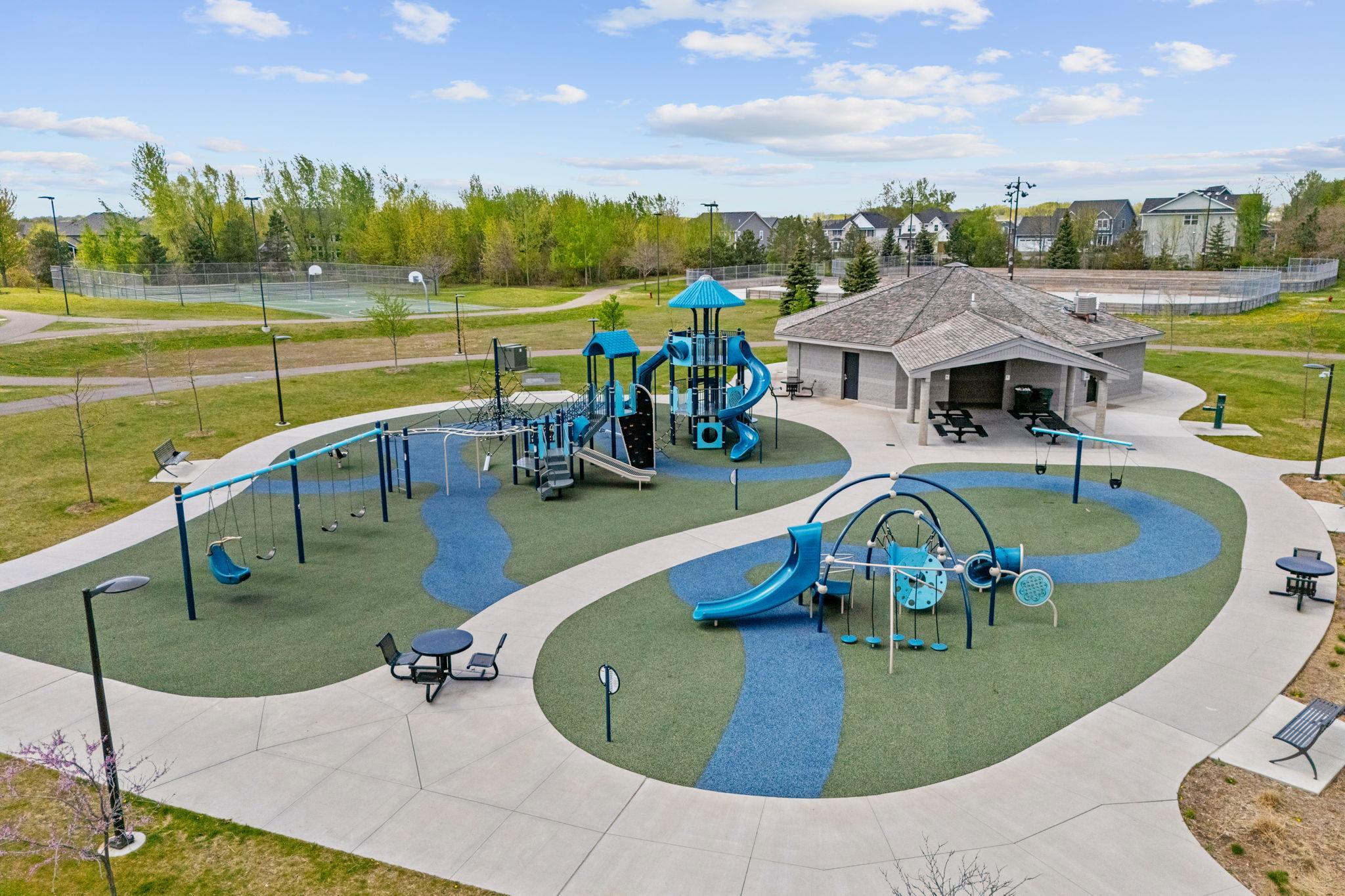 Minutes from the 80-acre Gleason Fields Athletic Complex featuring baseball fields, pickleball, tennis, basketball courts, playgrounds and walking trails.