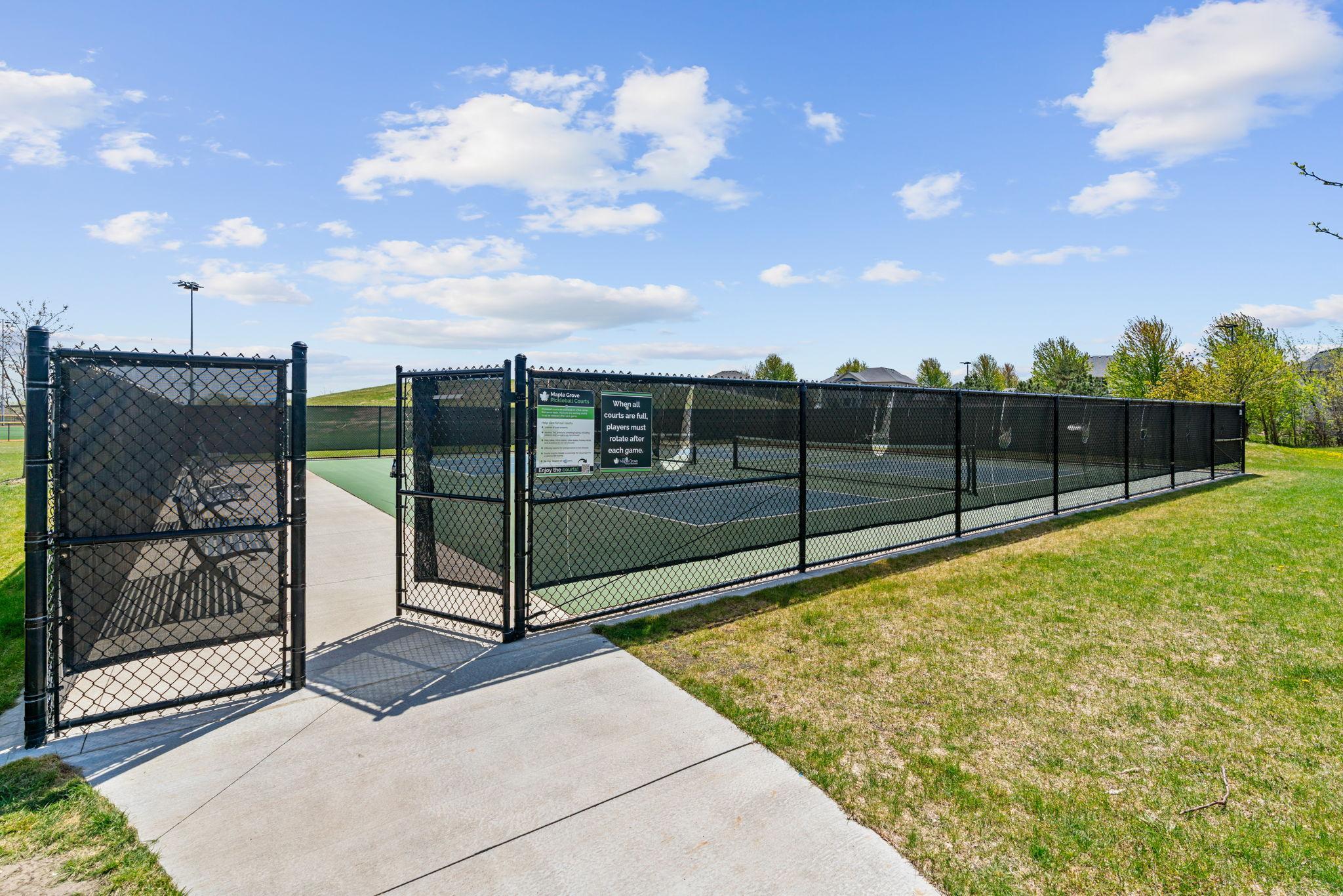 Minutes from the 80-acre Gleason Fields Athletic Complex featuring baseball fields, pickleball, tennis, basketball courts, playgrounds and walking trails.