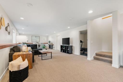 Finished LL w/ large Family Room, gaming space, 5th bedroom + bathroom