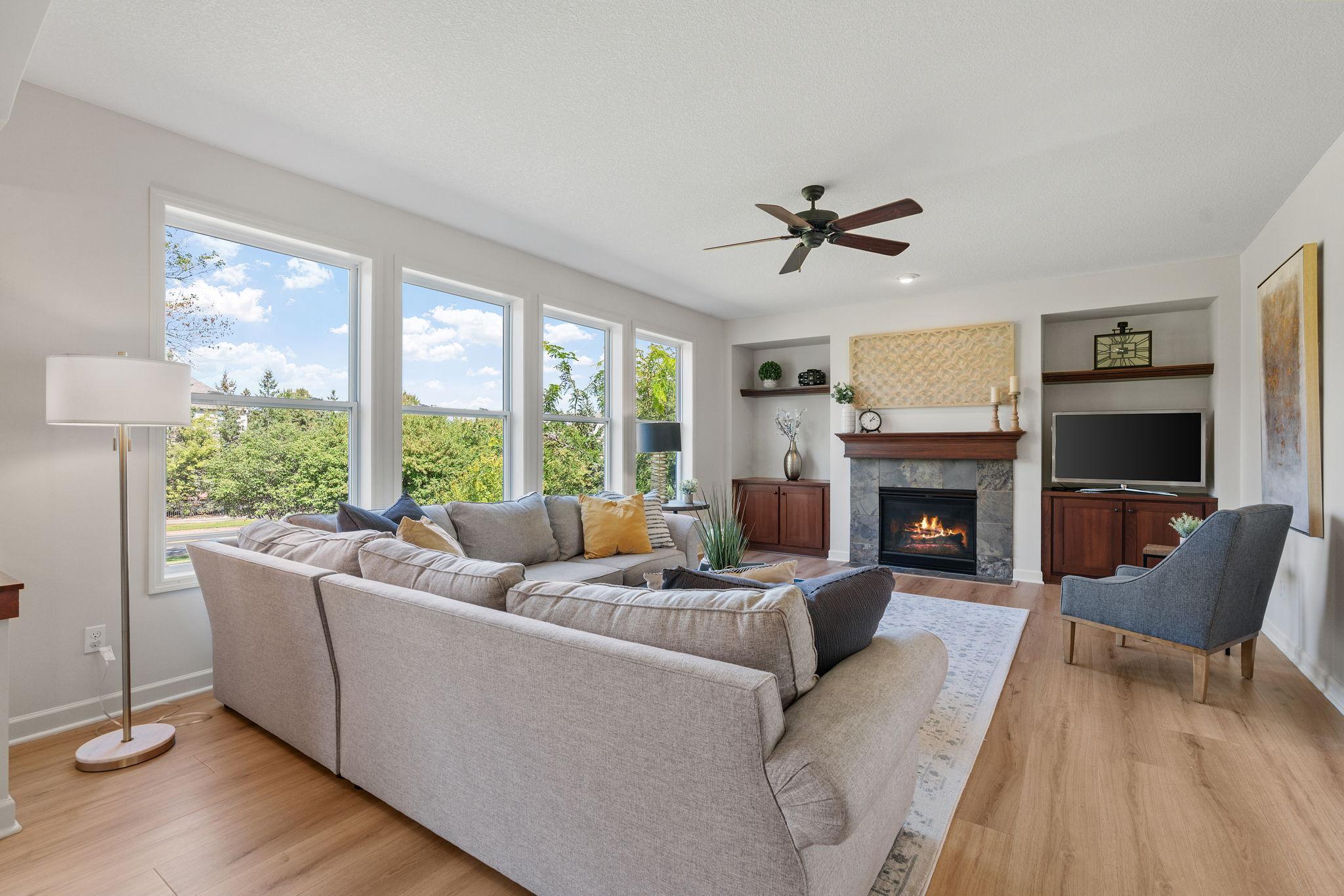 Open, spacious floor-plan w/ oversized windows + tons of natural light