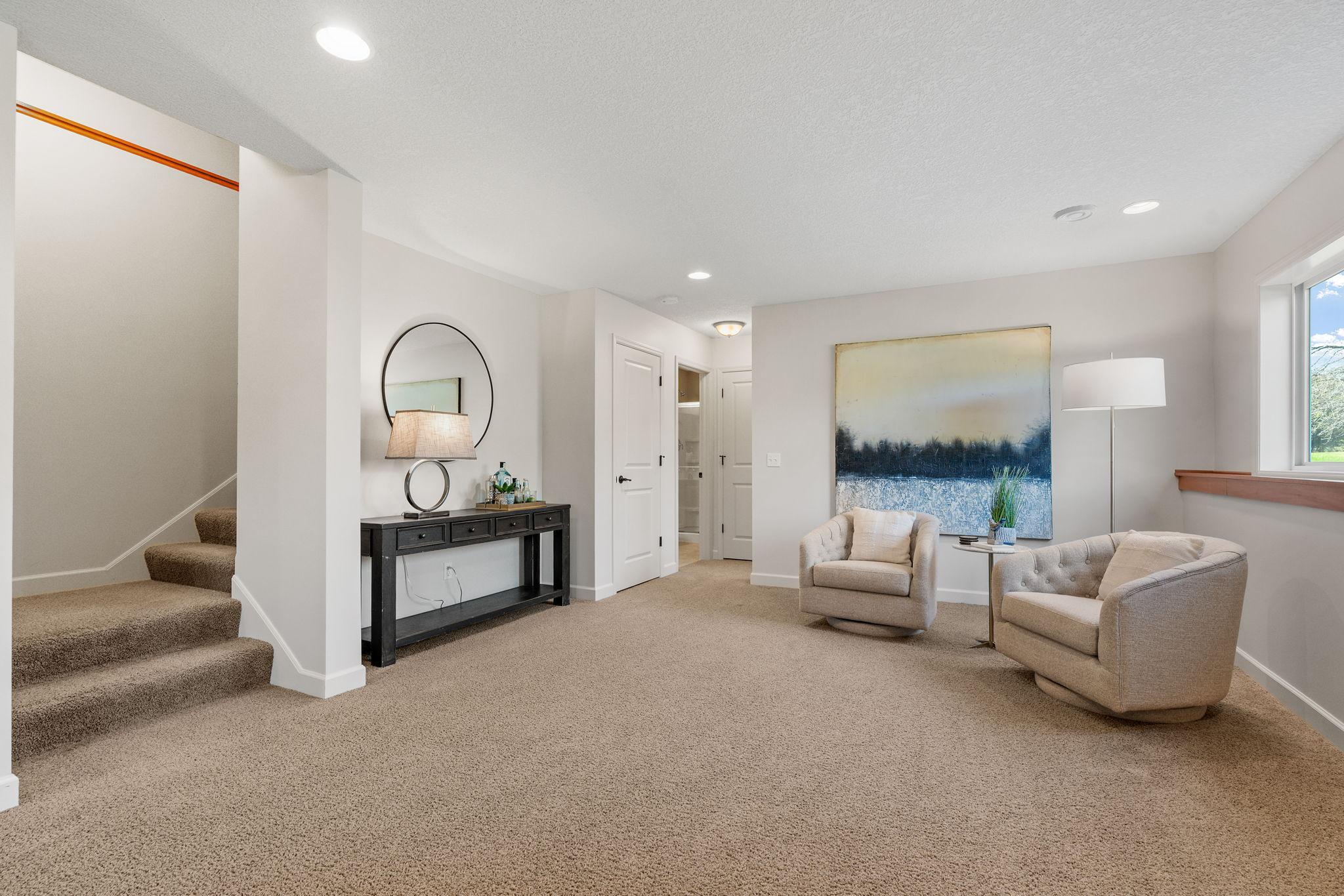 Finished LL w/ large Family Room, gaming space, 5th bedroom + bathroom