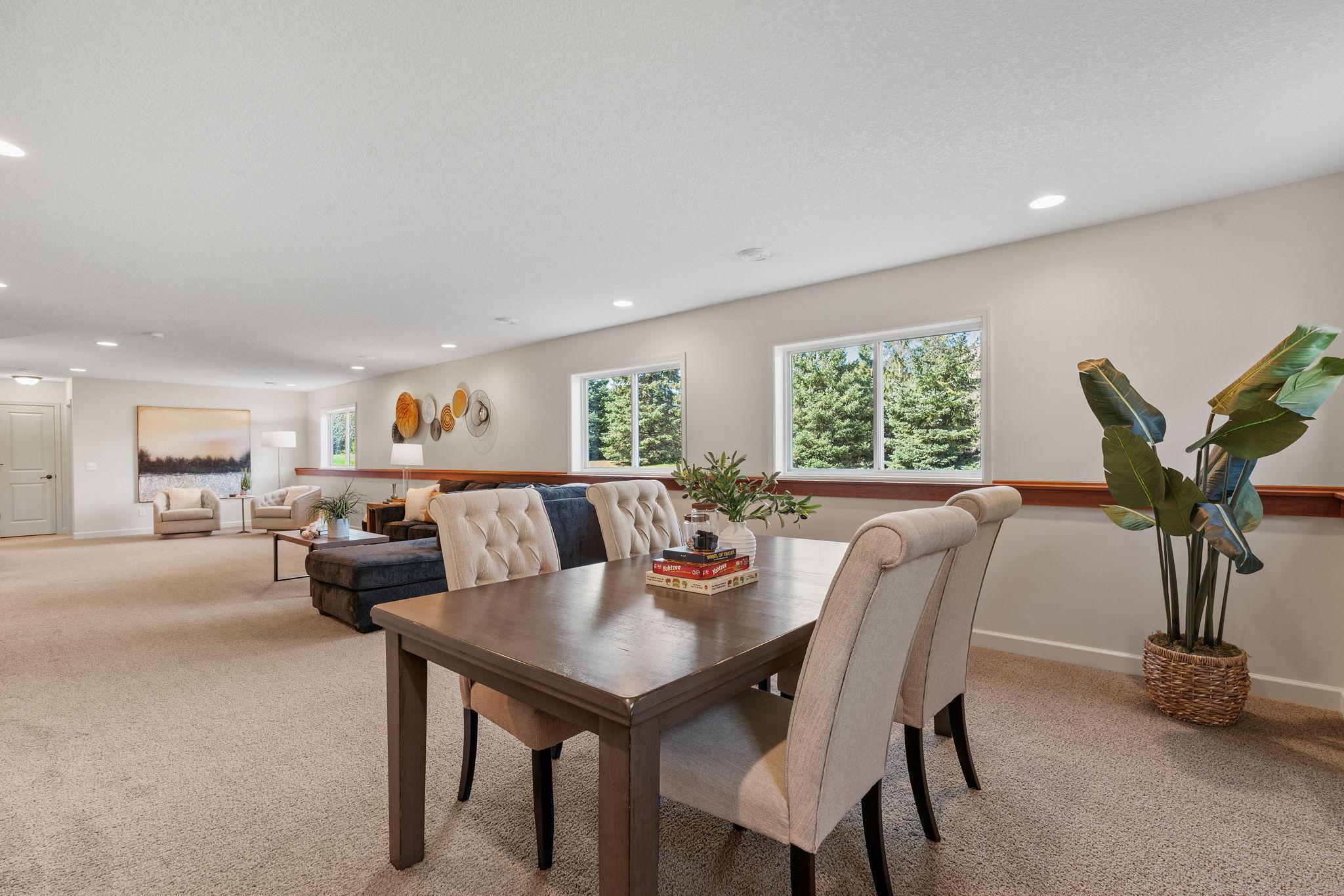 Finished LL w/ large Family Room, gaming space, 5th bedroom + bathroom