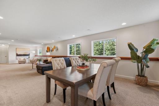 Finished LL w/ large Family Room, gaming space, 5th bedroom + bathroom
