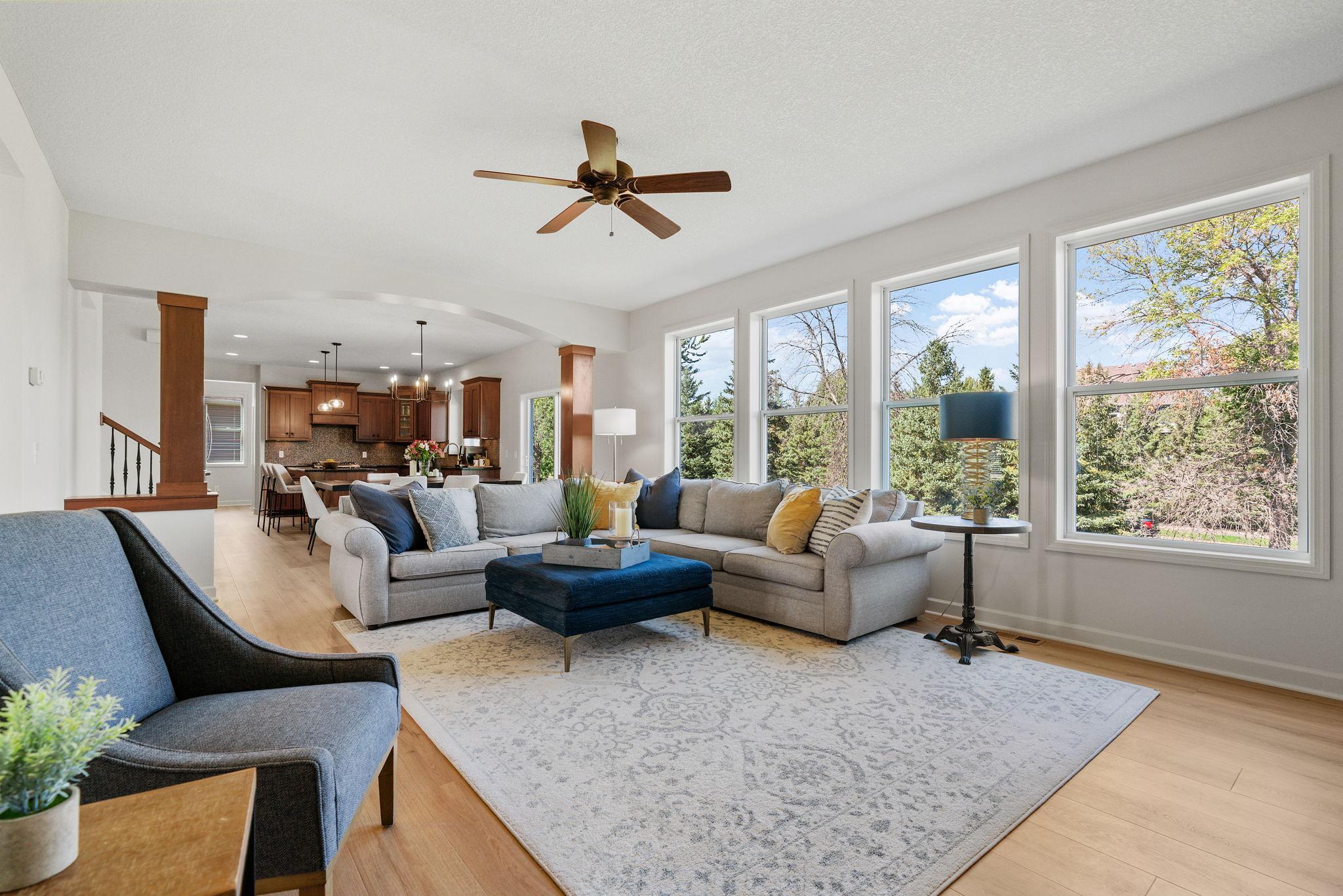 Open, spacious floor-plan w/ oversized windows + tons of natural light