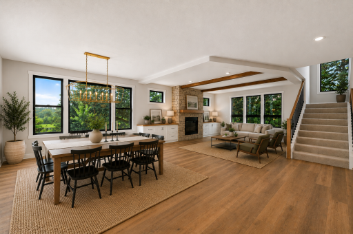 Virtually staged - open concept main level