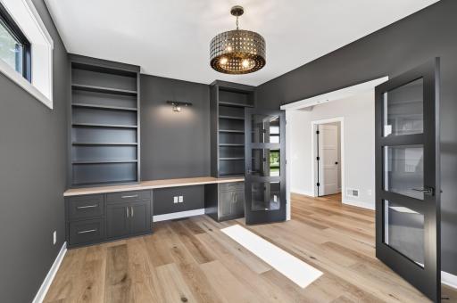 Front office with built in desk