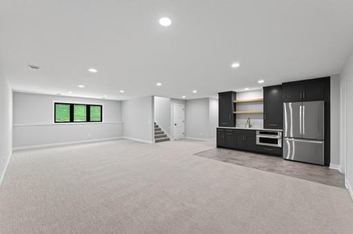 Lower level family room area