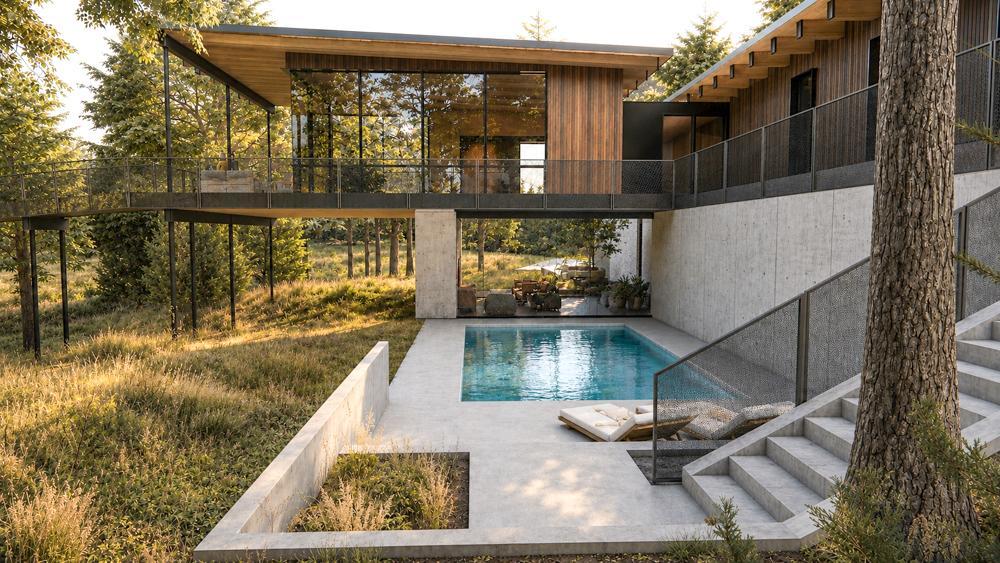 Pool area and screen porch