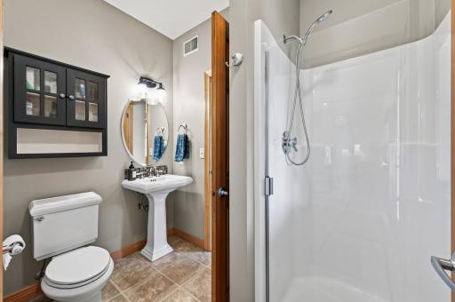 3/4 bathroom on the main level